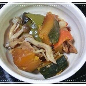 かぼちゃの煮物　季節のお野菜と一緒に